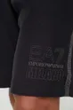 nero EA7 Emporio Armani pantaloncini in cotone