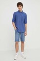 Marc O'Polo szorty jeansowe 463921213002 niebieski SS24