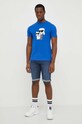 Karl Lagerfeld szorty jeansowe 542833.265820 granatowy SS24