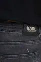 čierna Rifľové krátke nohavice Karl Lagerfeld