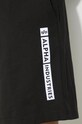 Bavlněné šortky Alpha Industries Flock Logo 146366 černá