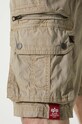 Хлопковые шорты Alpha Industries 136250 бежевый