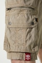Βαμβακερό σορτσάκι Alpha Industries 136250 μπεζ
