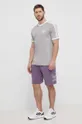 Бавовняні шорти adidas Originals фіолетовий