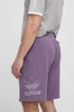 violetto adidas Originals pantaloncini in cotone