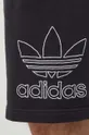 czarny adidas Originals szorty bawełniane Adicolor Outline Trefoil
