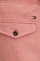 Tommy Hilfiger szorty lniane różowy MW0MW34498