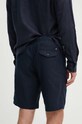 Odzież Tommy Hilfiger szorty lniane MW0MW34498 granatowy