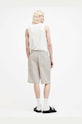 Λινό σορτς AllSaints HANBURY MF081Y μπεζ