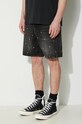 KSUBI denim shorts anti short black MPS24WA019