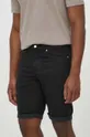 čierna Rifľové krátke nohavice Calvin Klein Jeans Pánsky