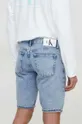 Rifľové krátke nohavice Calvin Klein Jeans 100 % Bavlna