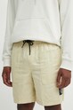 Шорти з домішкою льону Calvin Klein Jeans з додаванням льону зелений J30J325475