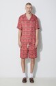 Drôle de Monsieur shorts Le Short Ornements D.BS135.VI008.RD red SS24