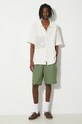Drôle de Monsieur pantaloni scurti din lana Le Short Cargo Laine D.BS133.PL127.KK verde SS24