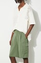 Drôle de Monsieur szorty z domieszką wełny Le Short Cargo Laine zielony D.BS133.PL127.KK