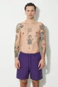 ljubičasta Kratke hlače za kupanje Carhartt WIP Chase Swim Trunks Muški