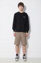 Βαμβακερό σορτσάκι Carhartt WIP Aviation I028245.1YJ02 μπεζ SS24
