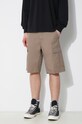 Βαμβακερό σορτσάκι Carhartt WIP Aviation μπεζ I028245.1YJ02