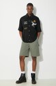 Rifľové krátke nohavice Carhartt WIP Single Knee Short I031504.1YFGD zelená SS24