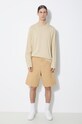 Βαμβακερό σορτσάκι Carhartt WIP Single Knee Short I031504.1YHGD μπεζ SS24