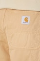 Βαμβακερό σορτσάκι Carhartt WIP Single Knee Short I031504.1YHGD μπεζ