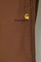 Carhartt WIP pantaloni scurti American Script Sweat Short I031685.1ZDXX maro