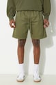 Carhartt WIP cotton shorts Rainer fabric green I033133.1YSGD