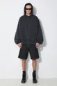 Rifľové krátke nohavice Carhartt WIP Simple čierna