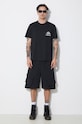 Šortky Marcelo Burlon Cross Nylon Cargo Shorts CMCS001S24FAB0011001 čierna SS24