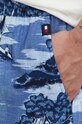 Tommy Jeans szorty z domieszką lnu niebieski DM0DM18807
