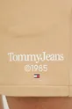 bézs Tommy Jeans pamut rövidnadrág