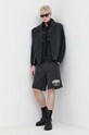Bavlněné šortky Tommy Jeans DM0DM18799 šedá SS24