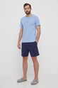 Хлопковые шорты лаунж Calvin Klein Underwear 000NM2610E тёмно-синий SS24