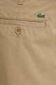 Lacoste pantaloni scurti din bumbac bej FH8140