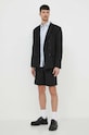 Lacoste pantaloni scurti din bumbac FH8140 negru SS24