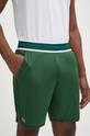 Lacoste szorty z elastanem zielony GH7403