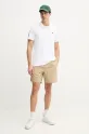 Lacoste pantaloni scurti din bumbac GH7220. bej SS24