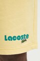 Bavlněné šortky Lacoste žlutá GH7526