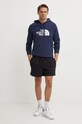 Βαμβακερό σορτσάκι New Balance MS41511BK μαύρο SS24