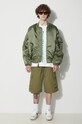 Universal Works pantaloni scurti Parachute Short 30159.OLIVE verde SS24