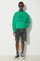 Aries pantaloni scurti jeans Acid Wash Denim Short SUAR30204 negru SS24