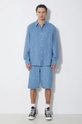 A.P.C. farmer rövidnadrág short oakland kék