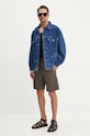 A.P.C. pantaloni scurti din bumbac short vincento COGXP.H10204.LZZ negru SS24