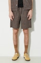 A.P.C. szorty bawełniane short vincento czarny COGXP.H10204.LZZ