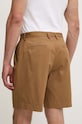 Oblečení Bavlněné šortky A.P.C. short crew COGXS.H10198.CAB hnědá