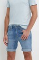 Pepe Jeans farmer rövidnadrág SLIM SHORT elasztánnal kék PM801080MN8