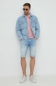 Pepe Jeans szorty jeansowe STRAIGHT PM801081MN6 niebieski SS24