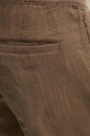 Abercrombie & Fitch szorty z domieszką lnu brązowy KI128.4081.442