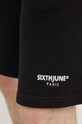 Sixth June pantaloni scurti din bumbac negru 25217